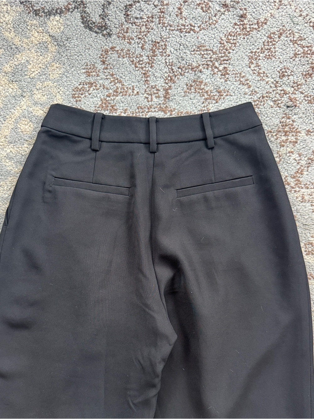 boa. Because Of Alice Effortless Pleated Wide Leg Trousers Black Small - Picture 9 of 11